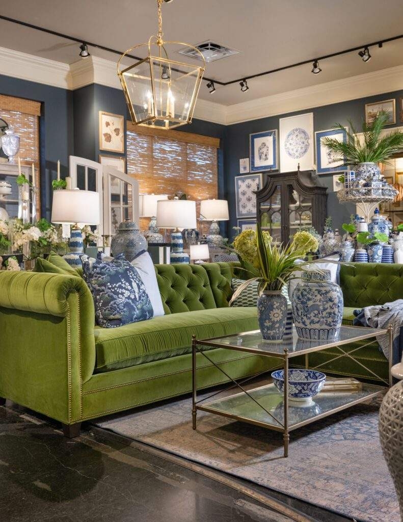 Serenity And Style: Decorating Your Home With Blue And Green for Blue And Green Living Room